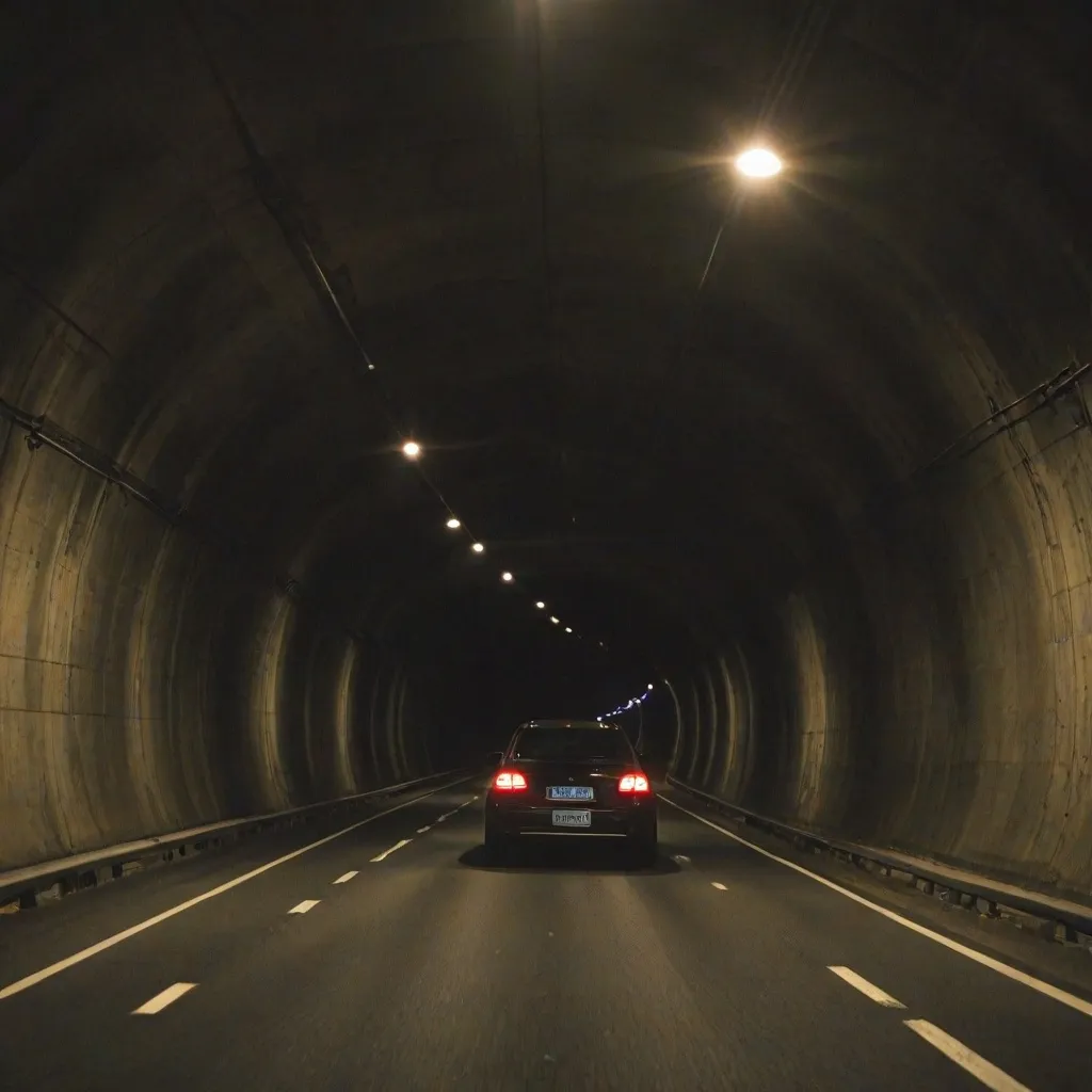 Mandat za jazdę bez świateł w tunelu – ryzyko i kara