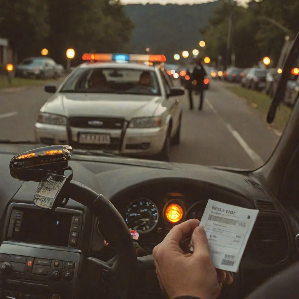 Mandat za jazdę z przepaloną żarówką – jakie są kary?