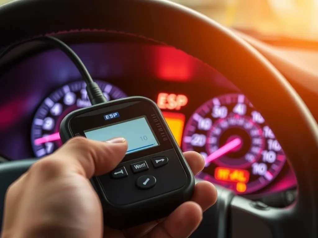 Auto szarpie i świeci się kontrolka ESP – diagnoza